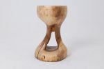 Sculptural Side Table, Stool, Solid Wood, Walnut, Contemporary Design | Tables by Logniture