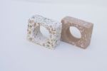 Terrazzo Napkin Rings Set - Camel | Tableware by Tropico Studio. Item made of stoneware