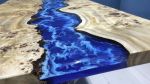 Ocean River Epoxy Resin Table | Dining Room Table Top | Dining Table in Tables by LuxuryEpoxyFurniture. Item made of wood with synthetic