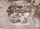 Calacatta Viola Marble Pedestal Sink, Customizable Natural Stone | Water Fixtures by AEGEAN MARBLE ARTISAN ATELIER