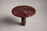 Marylou Rosso Levanto Red Marble Round Table | Dining Table in Tables by HamamDecor LLC