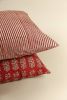 Rustic Stripes Block Print Pillow | Pillows by Ninéh