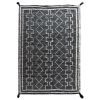Hand Woven Black & Ivory Moroccan Geometric Area Rug | Rugs by Swiflo