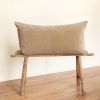 Beige Velvet with Channeling 20x36 | Pillow in Pillows by Vantage Design
