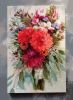 Custom bouquet painting, Wedding flowers art canvas personal | Oil And Acrylic Painting in Paintings by Natart. Item made of canvas with synthetic
