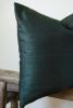 Forest Green Silk Pillow 22x22 | Pillows by Vantage Design