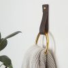 Medium Leather Wall Strap [Flag End] | Storage by Keyaiira | leather + fiber | Artist Studio in Santa Rosa. Item made of leather