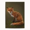Forest Fox Oil Painting Print, Woodland Wildlife Wall Art | Prints in Paintings by The Ugly Cat Studio