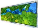 Moss Wall Art, Ocean Resin Art, Preserved Moss, Resin Wall | Living Wall in Plants & Landscape by Sarah Montgomery
