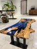 Epoxy Resin Coffee Table - Custom Coffee Table - Olive Table | Tables by Tinella Collection. Item composed of wood and synthetic in boho or contemporary style
