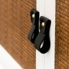 Small Leather Pull [Round End] | Hardware by Keyaiira | leather + fiber | Artist Studio in Santa Rosa. Item composed of leather