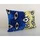 Handmade Patchwork Eye Ikat Velvet Pillow, Silk Lumbar | Sham in Linens & Bedding by Vintage Pillows Store. Item made of cotton
