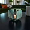 Streaky Green Glass Candleholder | Candle Holder in Decorative Objects by Sand & Iron