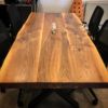 Live Edge Dining Table, Solid Wood Table | Tables by Ironscustomwood. Item made of walnut