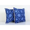 Suzani Pillow Cases Fashioned from a Vintage Suzani, Pair Si | Cushion in Pillows by Vintage Pillows Store