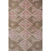 Vintage Taupe Pastel Turkish Karapinar Rug 4'10'' x 8'1'' | Area Rug in Rugs by Vintage Pillows Store. Item composed of wool and fiber