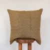 Olive Green Triangle and Circle Motifs Pillow 22x22 | Pillows by Vantage Design