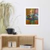Framed Print - Table of Echoes - Surrealist Interior Scene | Work by Eman's Gallery