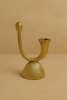 Loop Taper Candle Holder — Gold Finish | Decorative Objects by Raíz Studio