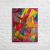 Canvas Print - In The Wine Glass - Geometric Abstract | Work by Eman's Gallery
