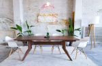 The Zoe | Dining Table in Tables by MODERNCRE8VE. Item composed of wood & brass