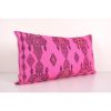 Pink Kingsize Turkish Kilim Pillow Cover, Vintage Wool Beddi | Cushion in Pillows by Vintage Pillows Store