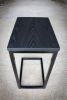 Black Industrial C-table | Side Table in Tables by Hazel Oak Farms. Item composed of wood and steel