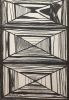 Deception - Original Charcoal Drawing - Geometric Op Art | Drawings by Eman's Gallery