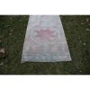 Vintage Faded Turkish Oushak Rug Runner 2'10'' X 12'8'' | Runner Rug in Rugs by Vintage Pillows Store. Item composed of cotton and fiber