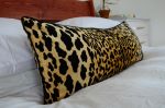 long lumbar leopard pillow // leopard print cushion  // long | Pillows by Velvet Fringe