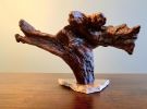 Driftwood Sculpture "Buckhead" with Marble Base | Sculptures by Sculptured By Nature  By John Walker. Item composed of wood compatible with minimalism style