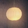 Sphere pendant - origami lamp, paper lamp, modern pendant | Pendants by Studio Pleat. Item made of paper works with minimalism & mid century modern style