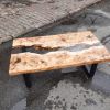 Clear Epoxy Coffee Table | Tables by Ironscustomwood. Item composed of wood and synthetic