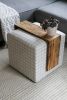 Spalted Maple Ottoman Foot Stool Table | End Table in Tables by Hazel Oak Farms. Item composed of maple wood