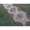 Oversized Vintage Turkish Oushak Extra Long Runner | Runner Rug in Rugs by Vintage Pillows Store. Item composed of cotton