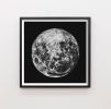Square Black and White Moon Print, Moon Art, Moon Wall Decor | Prints by Capricorn Press. Item made of paper compatible with boho and industrial style