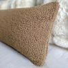Burlington Oversized Lumbar Pillow Cover — Sherpa in Warm Ta | Pillows by Busa Designs