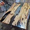 Custom Epoxy Table Resin River Dining Table | Tables by Ironscustomwood. Item made of wood & metal