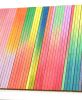 Irregular Narrow Stripe Colour Study Painting, Landscape Ombre | Mixed Media in Paintings by Amelia Coward