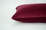 READY TO SHIP 16 x 16 inches // mulberry velvet pillow | Pillows by velvet + linen