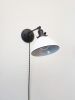 Swing Arm Bedside Reading Wall Light - Industrial Black | Sconces by Retro Steam Works. Item made of fabric with metal works with mid century modern & industrial style