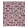 Classic Handwoven Pastel Color Diamond Pattern Turkish Kilim | Area Rug in Rugs by Vintage Pillows Store. Item made of cotton