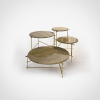 The Stilts - Travertine coffee table | Tables by DFdesignLab - Nicola Di Froscia. Item composed of steel in minimalism or modern style