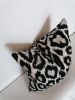 black and white leopard pillow // cheetah cushion cover | Pillows by velvet + linen