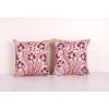 Pair Suzani Silk Cushion Cover from Uzbekistan, Set of Two E | Pillows by Vintage Pillows Store