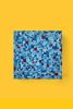 Squares Within Squares Blue and Red 20"x20" | Oil And Acrylic Painting in Paintings by Emeline Tate. Item composed of canvas and synthetic