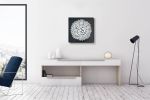 Black and white wall art, abstract wall sculpture | Wall Hangings by Natasha Kanevski. Item made of canvas works with minimalism & contemporary style