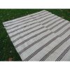 Vintage Striped Turkish Hemp Kilim Rug * Dining Room Carpet | Area Rug in Rugs by Vintage Pillows Store. Item composed of cotton