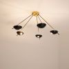 Helios Penta | Chandeliers by DESIGN FOR MACHA. Item composed of brass