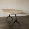 Legacy Base | Live Edge | Pedestal Dining | Modern Dining | Dining Table in Tables by Alabama Sawyer. Item composed of oak wood